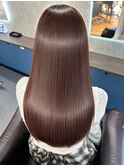 30代40代艶髪モカブラウン◎髪質改善ストレート美シルエット