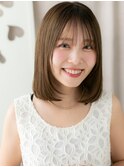 ブリーチなしシースルーバング前下がりレイヤー20代30代X浦和