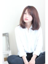 リッシュ(Hair&Eyelash Riche) ミディアムボブスタイル/愛されフェミニン/モテ髪ピンクベージュ