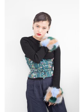 モカ ヘアーデザイン(moca HAIR DESIGN) ウェットなスモーキーカラーのボブ