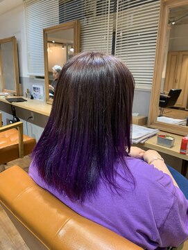 オリバ ヘアー(OLIBA HAIR) ヴァイオレット系グラデーション