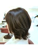 20代30代40代アッシュ/ベージュ/くびれ/ミディアムウルフ/外ハネ