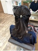 セット ハーフアップ