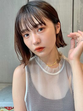 ロンプ(romp) 外ハネボブにさりげないインナーカラー【romp恵比寿】【Satoru】