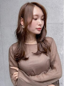 オーブ ヘアー アディ 佐賀店(AUBE HAIR adii) 20代・30代_小顔見せ顔回りレイヤーロング