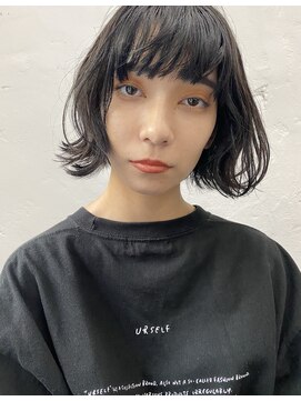 フラミューム 藤枝(flammeum) 黒髪ふわっとミニボブ