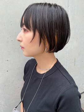 アトリエ フェム(atelier.fem) ショートマッシュボブ×インナーカラー