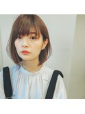 [代々木]ナチュラルピンクスイートAラインの甘辛ショートボブ