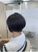 大人ショート×艶感暗めグレージュ