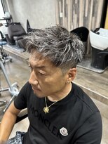 エデンバイトゥルークリエイション(EDEN by True Creation)&nbsp;ツーブロフェードジェットスパイキーモヒカンホワイトメッシュ