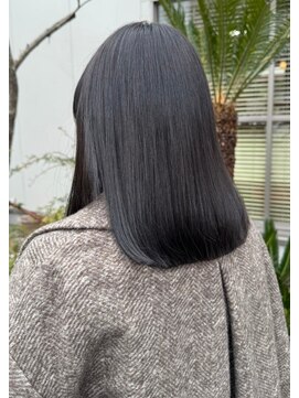 ナカオコアフュール(NAKAO COIFFURE) 縮毛矯正ストレート　ツヤ髪　暗髪　黒髪　ストレート　平針