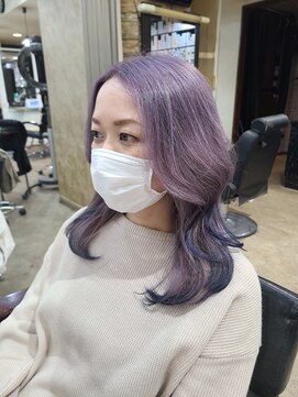 アンク クロス 池袋北口店(ANKHCROSS) レイヤー/裾カラー/ケアブリーチ/池袋