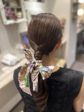 着付けヘアセット専門店 ウィズ(With) タイトめポニーテール