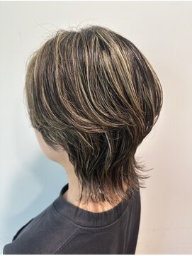 レイ 南流山店(Ray) 【デザインとして、白髪ぼかしとしても◎】ハイライト×ウルフ