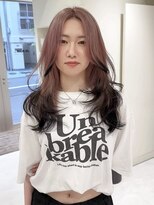 ハイライトバレイヤージュダブルカラー20代30代40代グレージュ