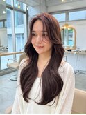 韓国くびれレイヤー まとめ髪 顔周りカット