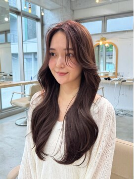 エレノア トーキョー 恵比寿(ELEANOAH TOKYO) 韓国くびれレイヤー まとめ髪 顔周りカット