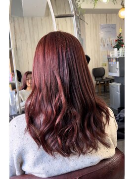 ヘアリゾートエーアイ 浅草店(hair resort Ai) ボルドールビー/ブリーチなしダブルカラー/デザインカラー