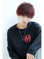 リップス 心斎橋(LIPPS)&nbsp;無造作質感　ディープレッドマッシュ