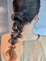 シャルムバイケンジ(Charm.by KENJE)&nbsp;【ローポニーテール】結婚式/二次会/同窓会/銀座/有楽町/ヘア