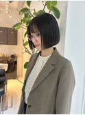 レイヤーカットウルフワンホンヘア韓国ヘア艶カラーボブ