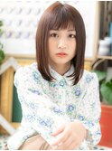 黒髪大人かわいいオン眉内巻きワンカールc6戸頭20代30代40代