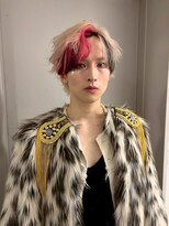 エニフォーイーストハム(Eni for eastham)&nbsp;ポイントカラー/ホワイトブロンド×ピンクレッド