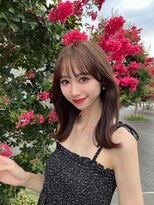 シェリー 仙台(Cherie)&nbsp;大人可愛い夏色カラーくすみベージュくびれウルフロングレイヤー