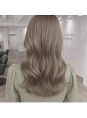 【Moana Lua】#オリーブベージュ#ハイライト#ブリーチカラー