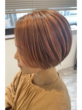 トッカ 高槻店(tocca) ショートスタイル/白髪ぼかしハイライト/白髪染めカラー