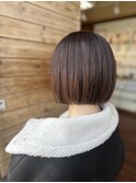切りっぱなしボブ