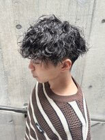 フレイム(FLAME)&nbsp;【FLAME 天文館】波巻きスパイラルパーマ×黒髪マッシュヘア