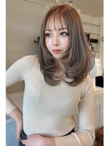 ヘアーズ ベリー 久留米店(hairs BERRY)&nbsp;★BERRY美髪シフォンベージュフェイスレイヤーフレアバング艶髪