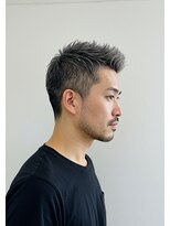 ネイビー 博多(NAVY)&nbsp;博多/髪質改善/アッシュグレー☆スパイキーショート