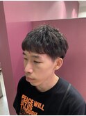 メンズ　ショート　パーマ　ツーブロック