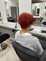 アルメリア 池袋(Arumeria) ライトレッドケアブリーチ波巻きパーマ