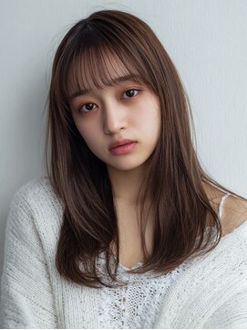 リンクミリ(Link mili) 【髪質改善】レイヤーカット/ココアベージュ/小顔カット