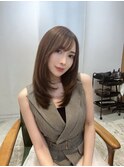 セミロングレイヤー大人レイヤー30代40代50代