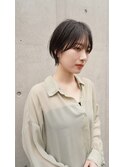 20代/30代/ニュアンスカラー/小顔/前髪カット/ショート/表参道