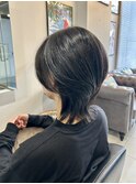 【四条烏丸】レイヤーショート×艶髪ブルーブラック