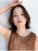 髪質改善ボブ縮毛矯正ミディアムレイヤー似合わせカット門前仲町