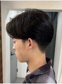 シャドウパーマフェザーパーママッシュ刈り上げツーブロック
