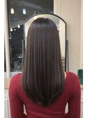 髪質改善ストレート セミロング レイヤー