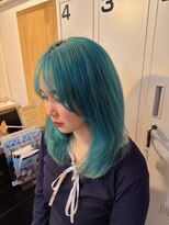アウラヘアーサロン(aura hair salon) 【Yukie】ミントブルー