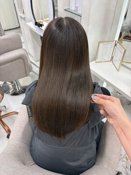 アロン(ALLON) 髪質改善高濃度水素グロストリートメント×オリーブベージュ