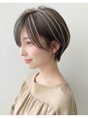 30代40代ハンサムショート×前髪長め◎大人可愛い小顔ヘア
