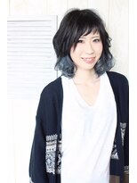ヘアーガーデン バレッタ(hair garden barretta)&nbsp;ブルーアッシュのインナーカラー