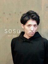 ソスウ 浜松町(SoSu) メンズアップバング　セクシー×清潔感ニュアンスパーマ