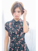 似合わせカットで小顔に☆ひし形ショートボブ