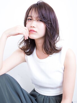 アンルポン 天満橋(un le pont) 【un le pont天満橋】無造作外ハネミディアム